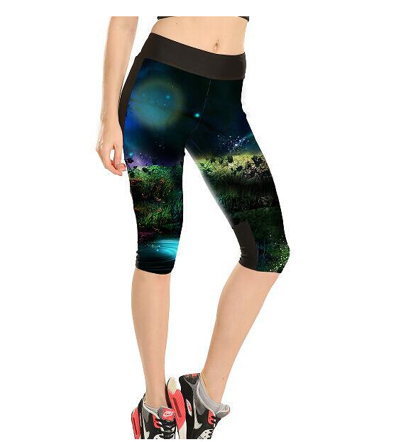 Star-grass-beauty-printing-tall-waist-seven-sports-pant-wholesale