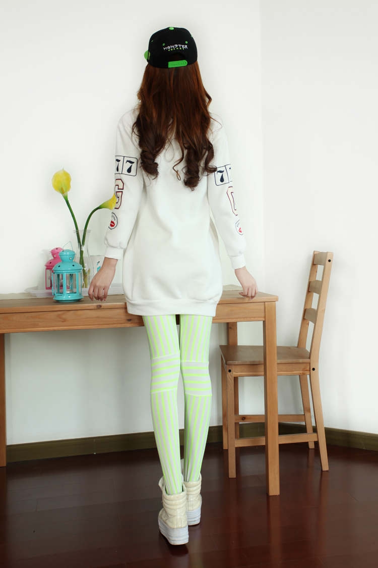 Stitching-Leggings-fluorescent-stripes-jeansleggings