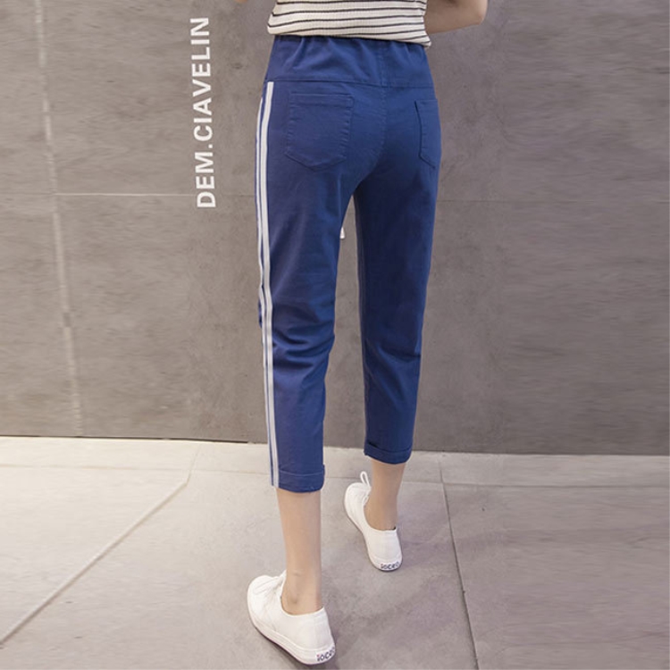 Stripe-parallel-bar-casual-maternity-pants