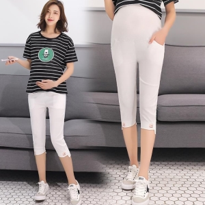 Summer thin section seven pregnant women pants – First leggings