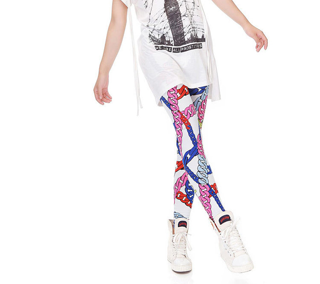 Wholesale-chain-print-leggings