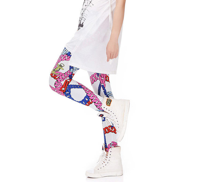 Wholesale-chain-print-leggings