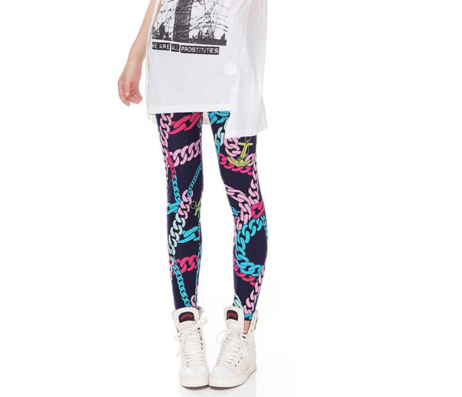 Wholesale-chain-print-leggings