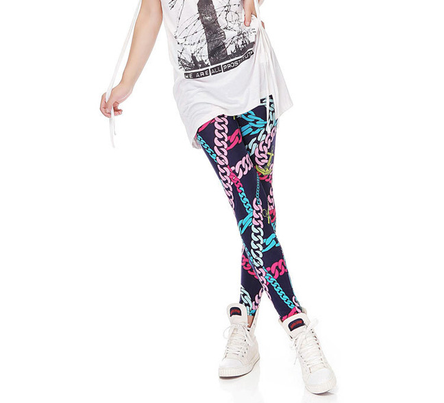 Wholesale-chain-print-leggings