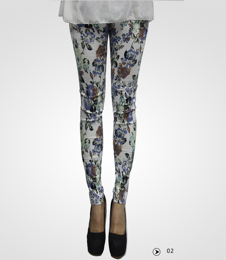 Wholesale-cotton-floral-leggings