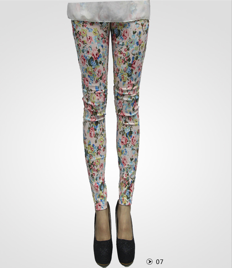 Wholesale-cotton-floral-leggings