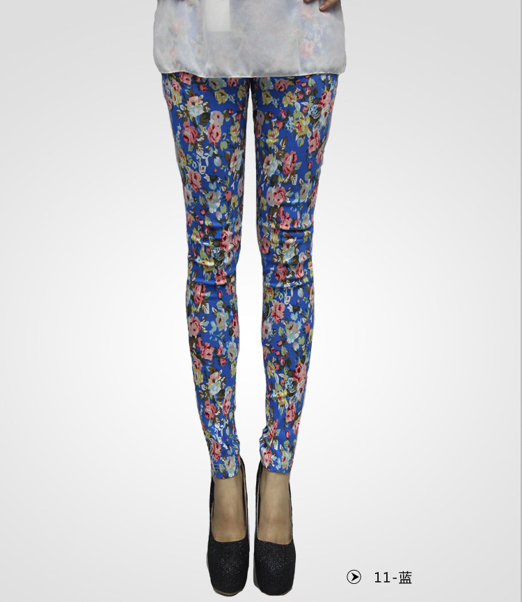 Wholesale-cotton-floral-leggings