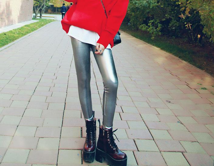 Wholesale-leather-velvet-leggings