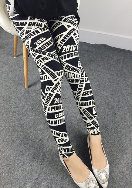 Wholesale-milk-silk-graffiti-leggings