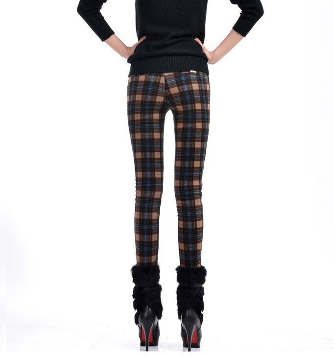 Wholesale-plaid-women-leggings