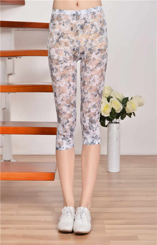 wholesale-white-flowers-cotton-spandex-leggings