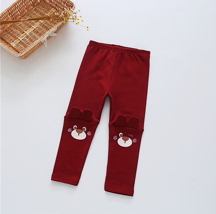 Children-cartoon-bear-girls-cotton-leggings-wholesale