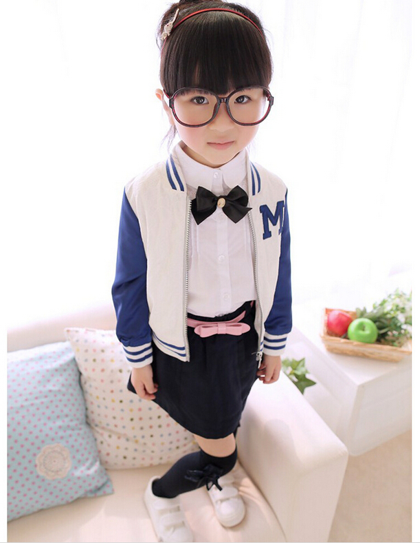 Children-cotton-gauze-bowknot-square-grid-knee-high-socks-wholesale