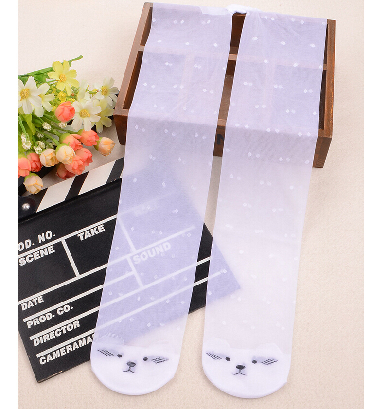 Childrens-tights-kitten-pattern-thin-silk-stockings-wholesale