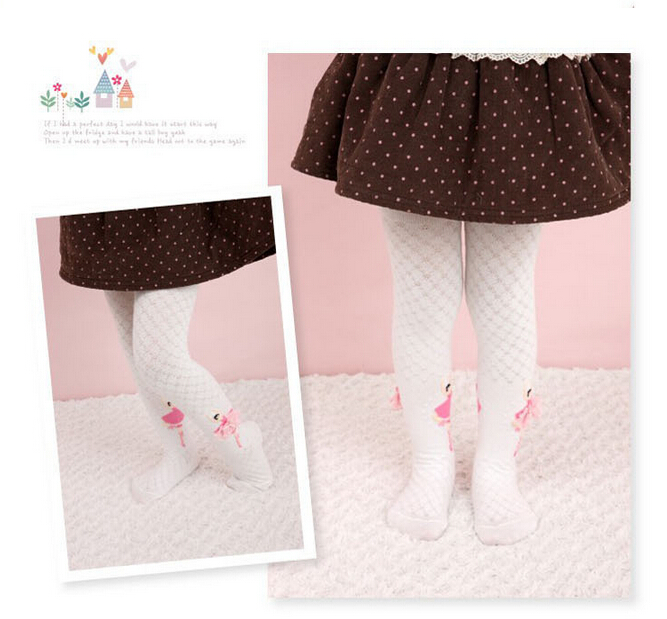 Cotton-conjoined-girl-ballet-pattern-stockings-wholesale