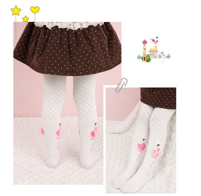 Cotton-conjoined-girl-ballet-pattern-stockings-wholesale