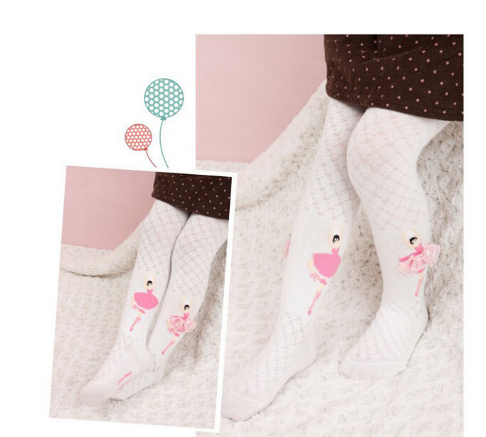 Cotton-conjoined-girl-ballet-pattern-stockings-wholesale