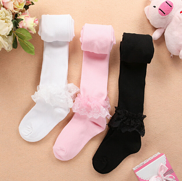 Cotton-thick-children-dancing-socks-lace-tights-wholesale