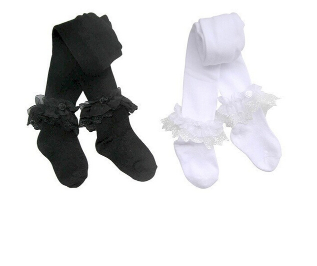 Cotton-thick-children-dancing-socks-lace-tights-wholesale