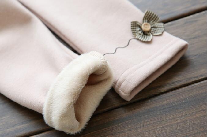 Girls-pure-cotton-wool-button-bowknot-leggings-wholesale