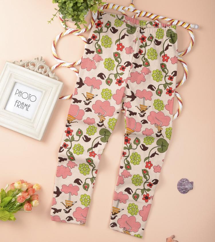 Kids-floral-print-leggings-wholesale
