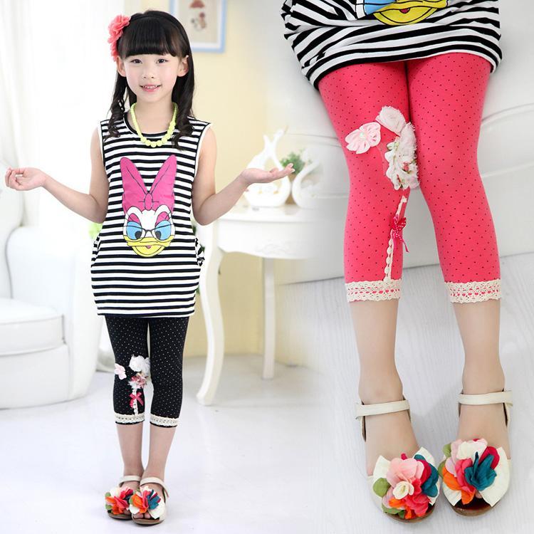 Kids-lace-cropped-leggings-wholesale