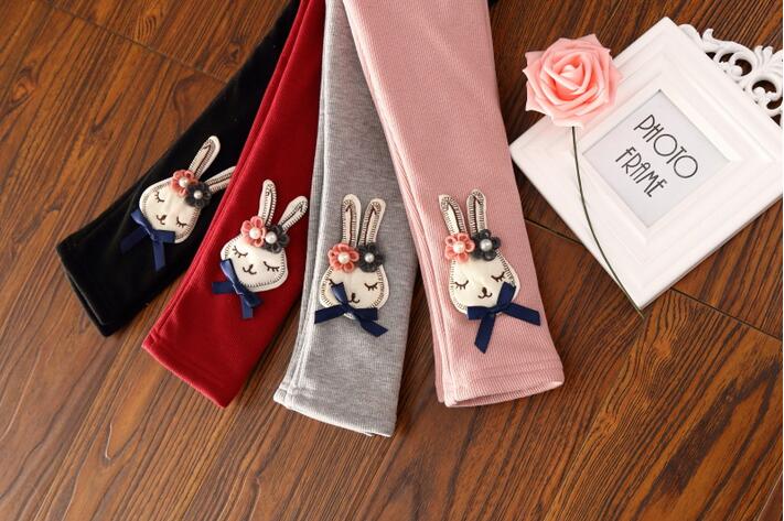 Long-ears-rabbit-cartoon-add-wool-render-girls-pants-wholesale