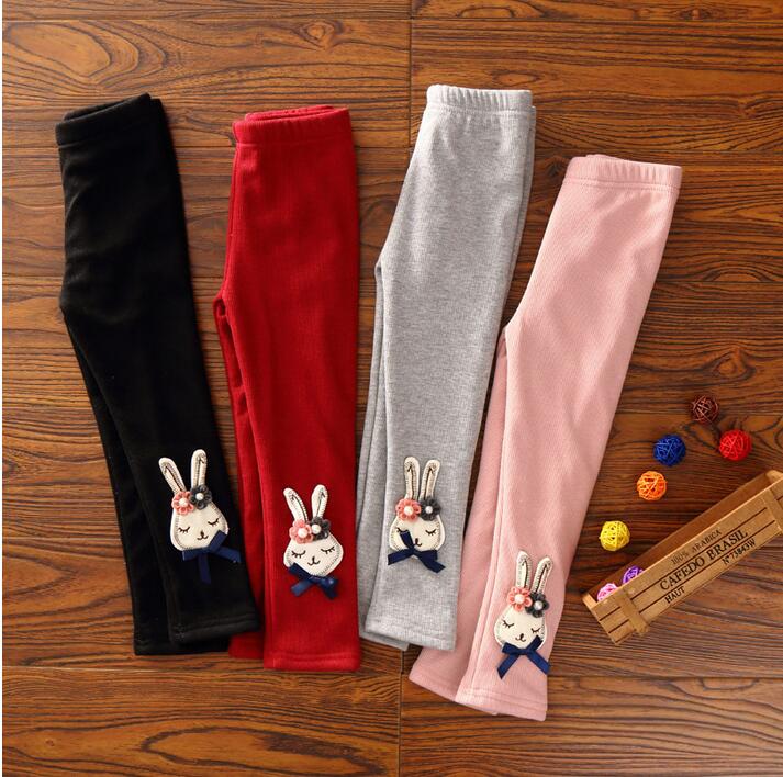 Long-ears-rabbit-cartoon-add-wool-render-girls-pants-wholesale