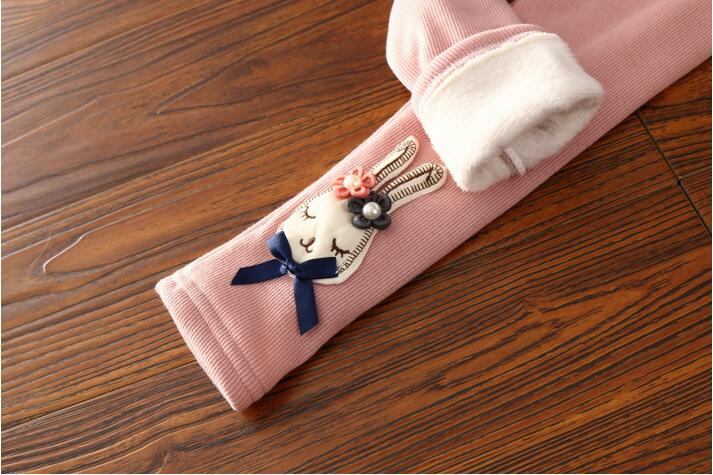 Long-ears-rabbit-cartoon-add-wool-render-girls-pants-wholesale