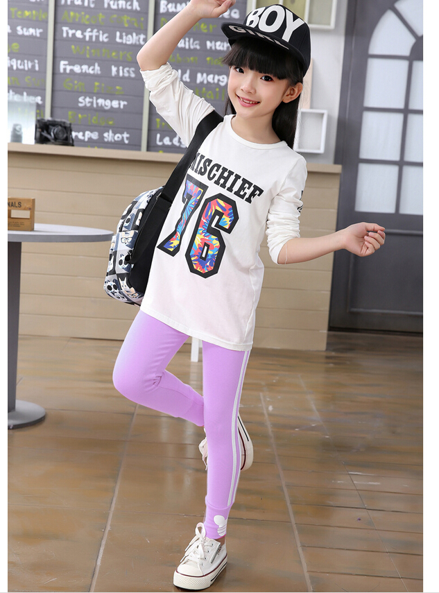 Movement-type-printing-mice-candy-color-children-leggings