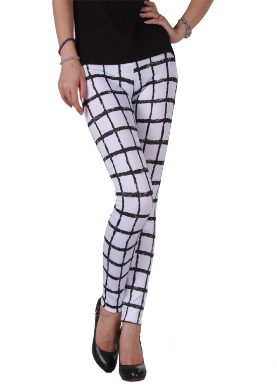 Plaid-stripes-girls-leggings-wholesale