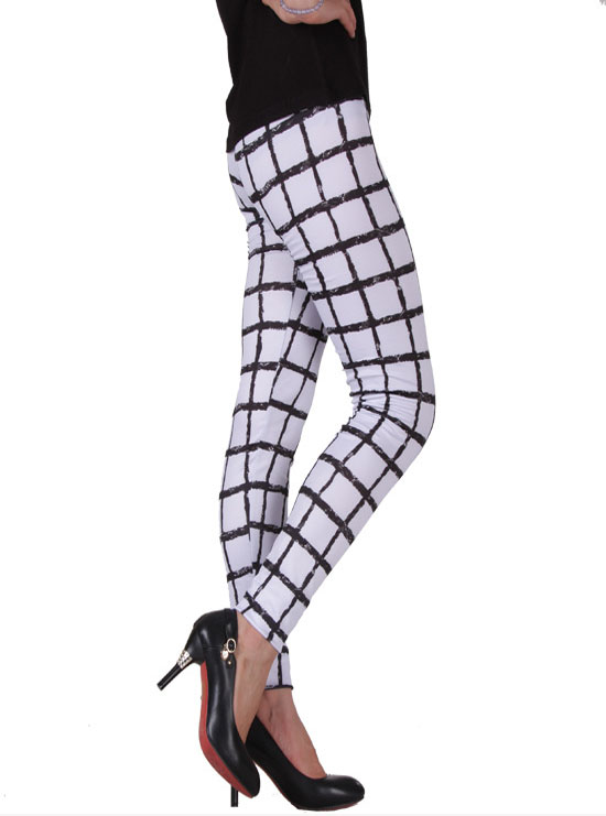 Plaid-stripes-girls-leggings-wholesale