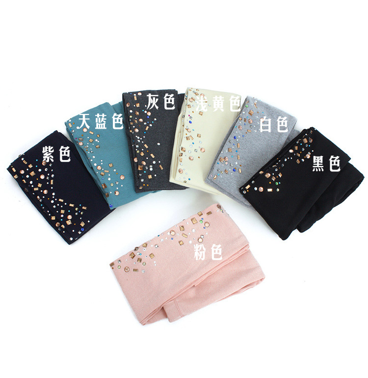 Rhinestone-cotton-leggings-women