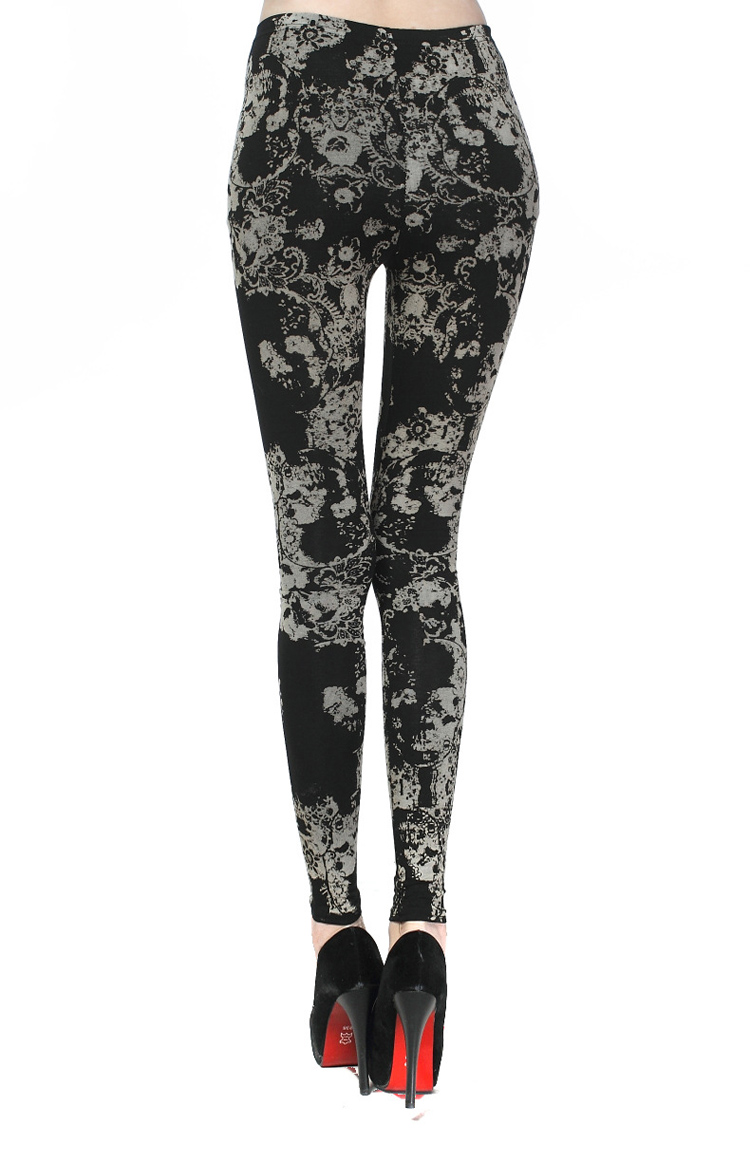 Tie-dye-print-cotton-leggings-for-women