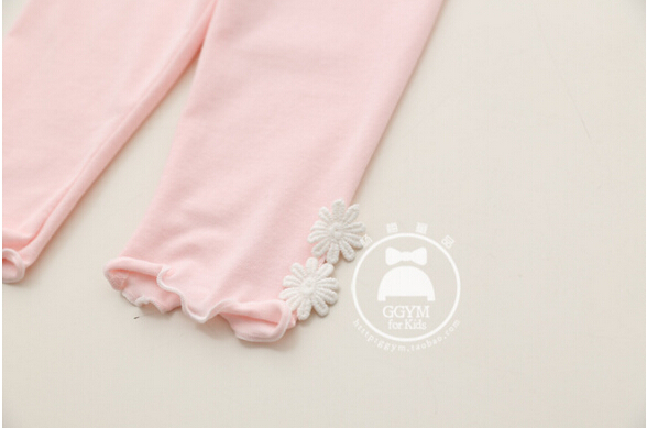 Two-little-flower-girl-candy-color-five-point-leggings-wholesale