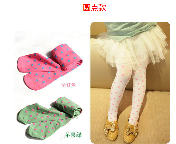 Velvet-dot-children-love-pattern-girls-tights-wholesale