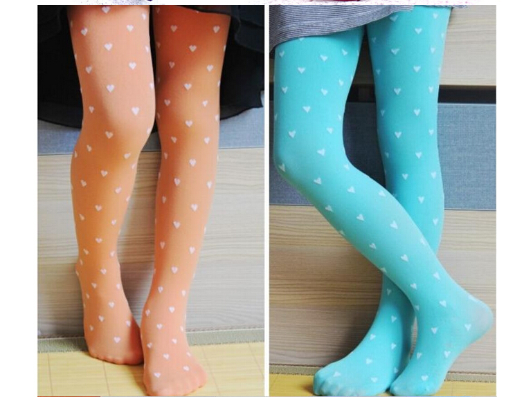 Velvet-dot-children-love-pattern-girls-tights-wholesale