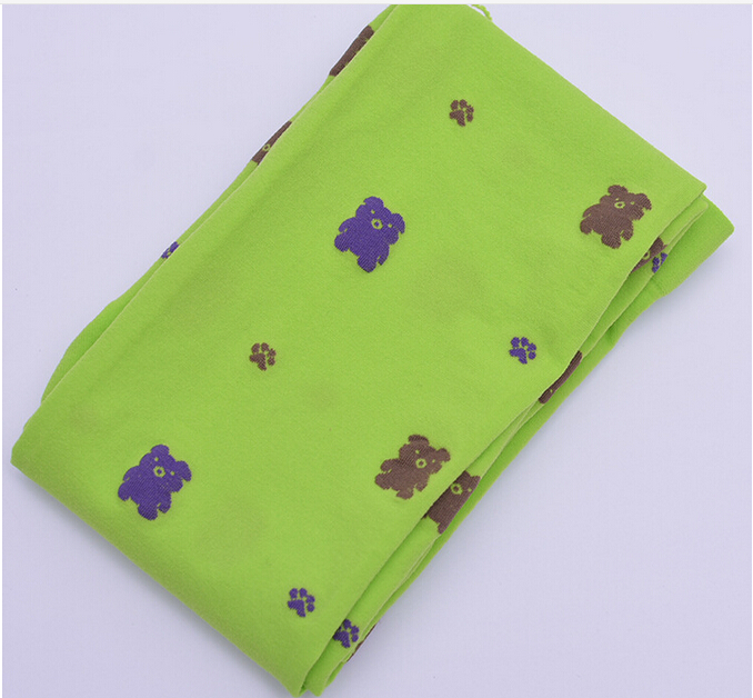 Velvet-girl-children-bear-pattern-leggings-wholesale