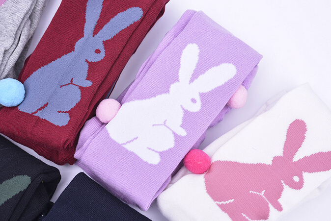 Wholesale-cartoon-rabbit-children-cotton-knitting-gears-leggings