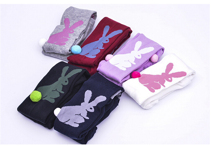 Wholesale-cartoon-rabbit-children-cotton-knitting-gears-leggings