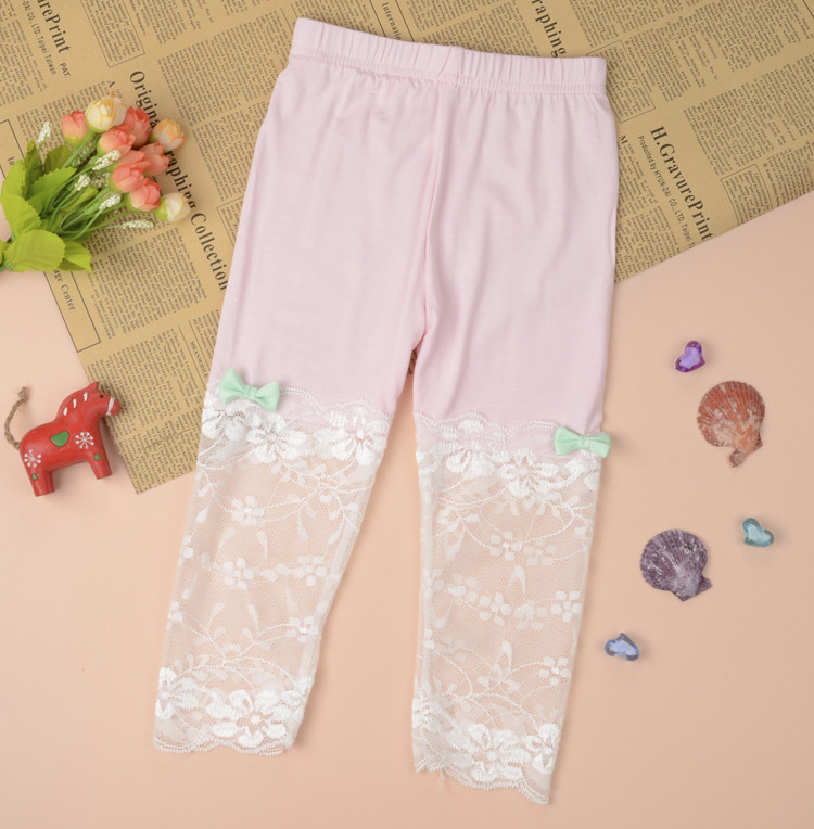 Wholesale-kids-lace-summer-leggings