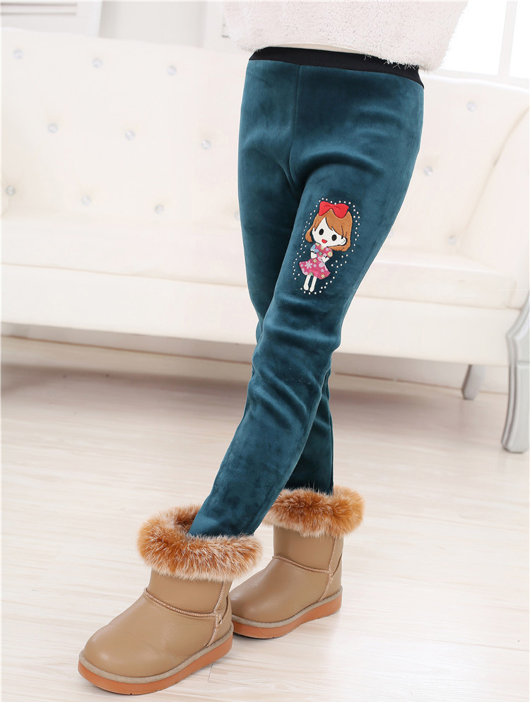 Wholesale-kids-stretch-velvet-pants