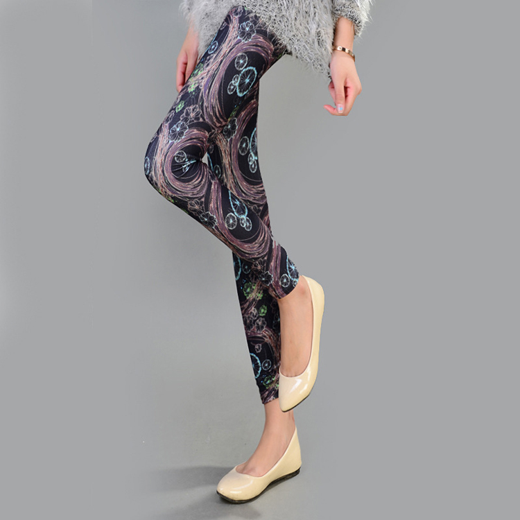 Wholesale-marine-jellyfish-pattern-printing-thermo-leggings