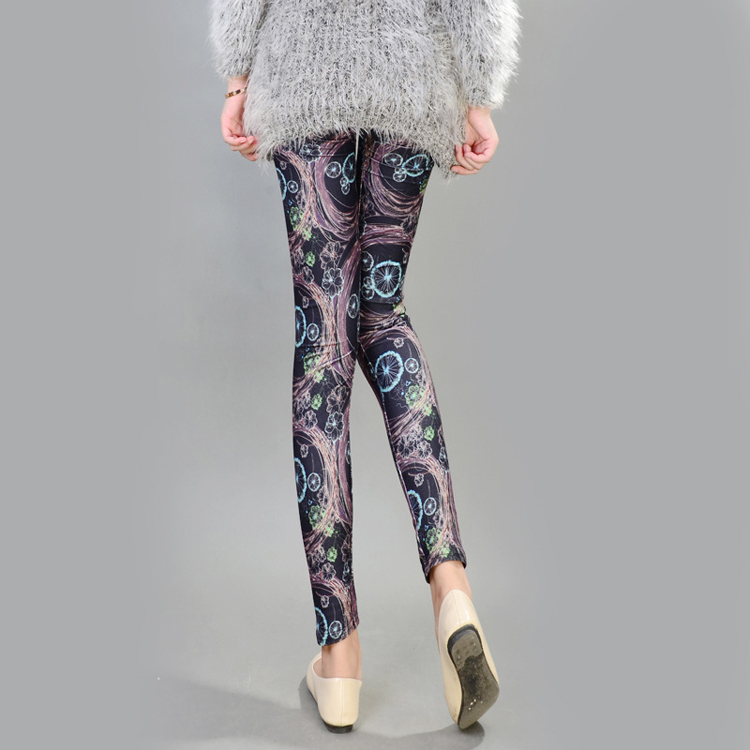 Wholesale-marine-jellyfish-pattern-printing-thermo-leggings