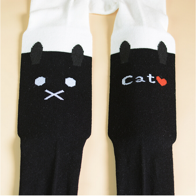 children-cat-rabbit-splicing-cotton-leggings-wholesale