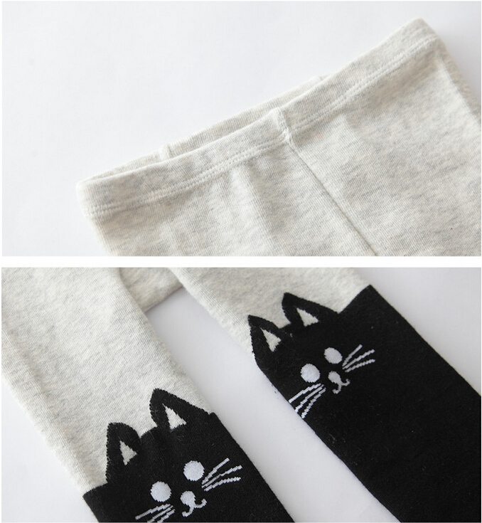 children-cat-rabbit-splicing-cotton-leggings-wholesale