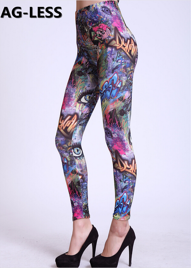 Animated-cartoon-English-letters-leggings-wholesale