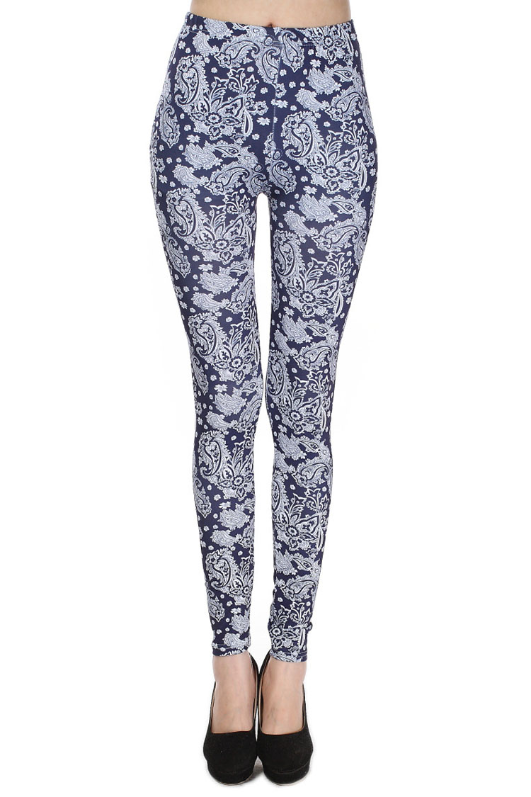 Cashew-milk-silk-flower-wholesale-printing-ladies-white-leggings