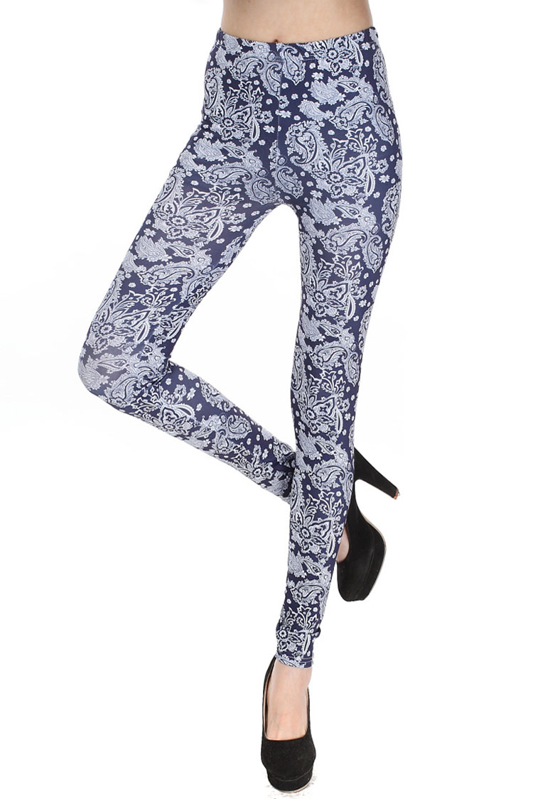 Cashew-milk-silk-flower-wholesale-printing-ladies-white-leggings