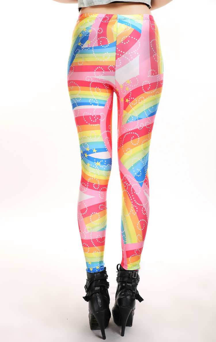Digital-printing-rainbow-neon-leggings-wholesale